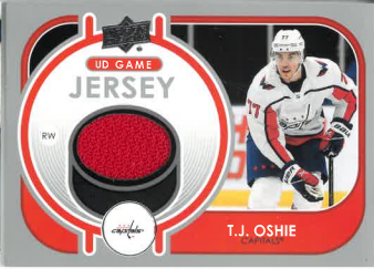 2021-22 UD Series 1 Game Jersey T. J. Oshie č. GJ-TO