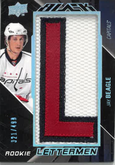 2009-10 UD Black Rookie Lettermen Jay Beagle /499 č. 46