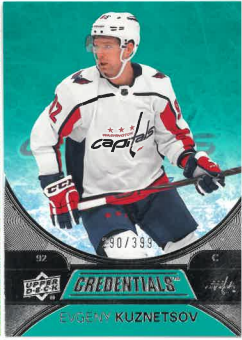 2021-22 UD Credentials Teal Evgeny Kuznetson /399 č. 37