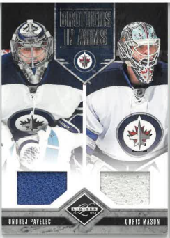 2011-12 Panini Limited Brothers In Arms O. Pavelec/ Ch. Mason /199 č. 11