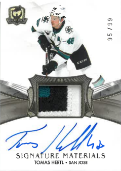 Podpis, memorabilia, limit Tomáš Hertl hokejová karta