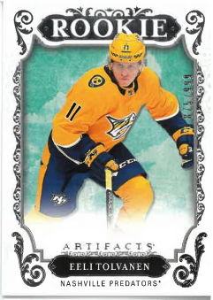 2018-19 UD Artifacts Rookie Eeli Tolvanen /999 č. 167