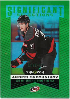 2018-19 UD Synergy Significant Selections Green Andrei Svechnikov /199 č. SS-7