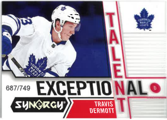 2018-19 UD Synergy Exceptional Talent Travis Dermott /749 ě. ET-8