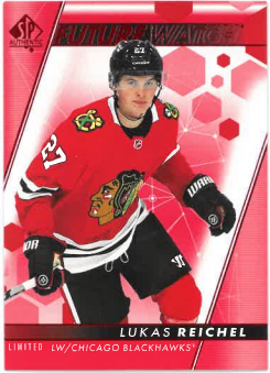 2022-23 UD SP Authentic Future Watch Limited Lukas Reichel č. 107