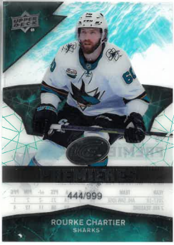 2018-19 UD Ice Premieres Rourke Chartier /999 č. 79