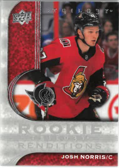2020-21 UD Trilogy Rookie Renditions Josh Norris č. RR-19