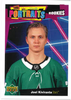 2020-21 UD Series II UD Portraits Rookie Joel Kiviranta č. P-72