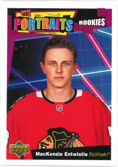 2020-21 UD Series II UD Portraits Rookie MacKenzie Entwistle č. P-63