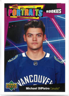 2020-21 UD Series II UD Portraits Rookie Michael DiPietro č. P-68