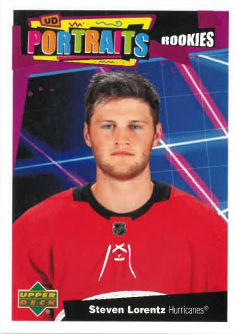 2020-21 UD Series II UD Portraits Rookie Steven Lorentz č. P-56