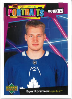 2020-21 UD Series II UD Portraits Rookie Egor Korshkov č. P-61