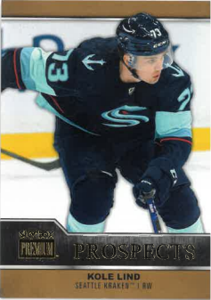 2021-22 UD Metal Universe Prospects Kole Lind č. PP-42