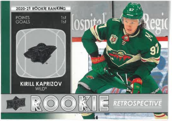 2021-22 UD Series I Rookie Retrospective Kirill Kaprizov č. RR-1