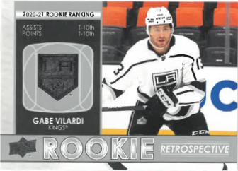 2021-22 UD Series I Rookie Retrospective Gabe Vilardi č. RR-6