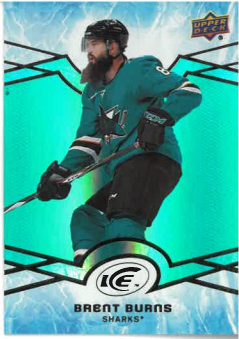 2018-19 UD Ice Green Brent Burns č. 17