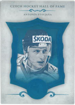 2020 OFS Classic Legendary Cards Czech Hockey Hall Of Fame Rainbow Antonín Stavjaňa /25 č. SSCH-108