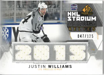 2015-16 UD SP Game Used NHL Stadium Series Relics Justin Williams /125 č. LA-JW