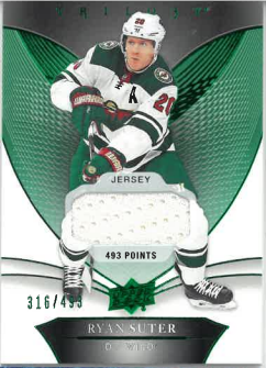 2018-19 UD Trilogy Jersey Points Ryan Suter /493 č, 24