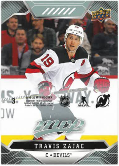 2019-20 UD MVP Puzzle Travis Zajac č. 3
