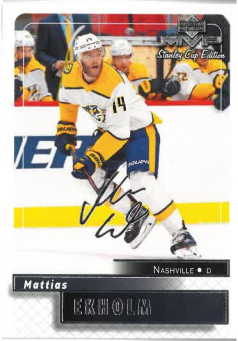2019-20 UD MVP Stanley Cup Edition Mattias Ekholm č. 84