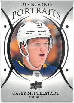 2018-19 UD Series I UD Portraits Casey Mittelstadt č. P-50
