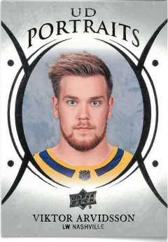 2018-19 UD Series I UD Portraits Viktor Arvidsson č. P-7