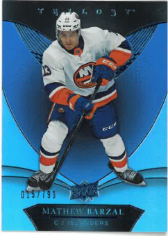 2018-19 UD Trilogy Blue Mathew Barzal /799 č. 8