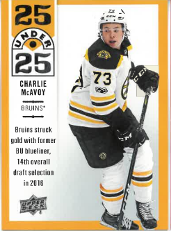2018-19 UD Series I Under 25 Charlie McAvoy č. U25-24