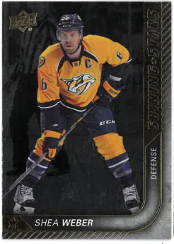 2015-16 UD Series I Shining Stars Shea Weber č. SS-10