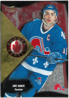 1995-96 Score Border Battle Joe Sakic č. 4 of 15
