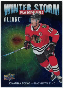 2019-20 UD Allure Winter Storm Warning Jonathan Toews č. WSW-16