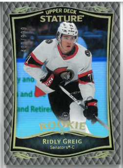 2023-24 UD Stature Rookie Ridley Greig /999 č. 38