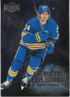 2023-24 UD Metal Universe Energetic Explosions Dylan Cozens č. EE-11